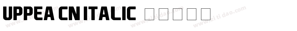 UppEa Cn Italic字体转换